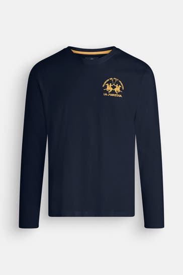 LA MARTINA Longsleeve schwarzblau