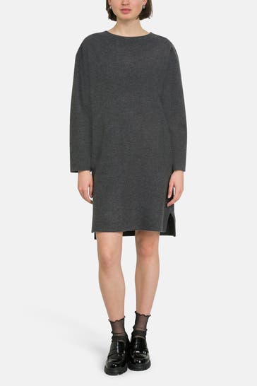 MARC O'POLO Wollmix-Kleid grau