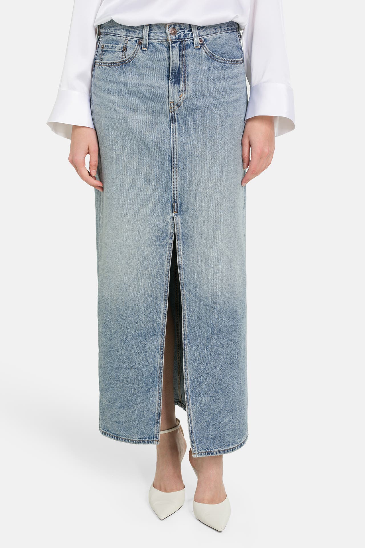 LEVI'S® Maxirock 'Ankle Column' hellblau, Bild 1