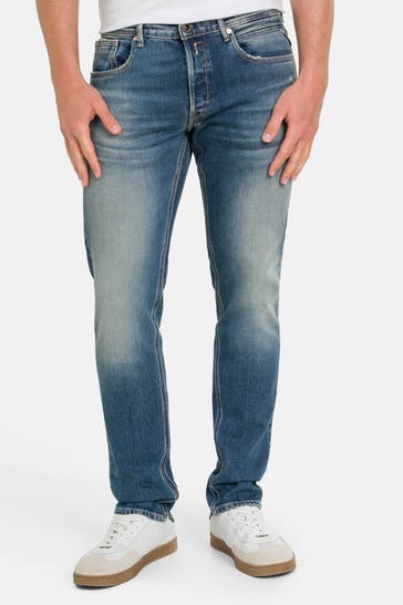 REPLAY Jeans mittelblau slim