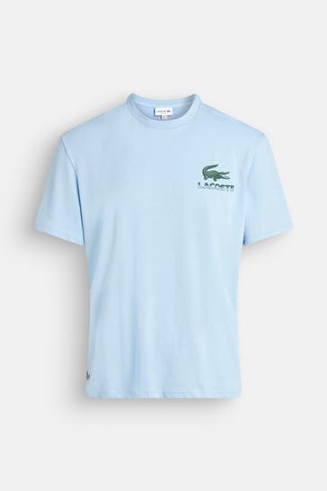 LACOSTE T-Shirt taubenblau