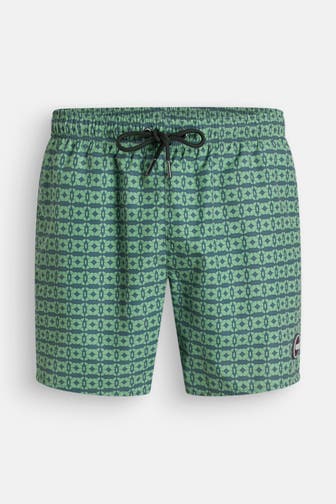 COLMAR Badeshorts grün gemustert