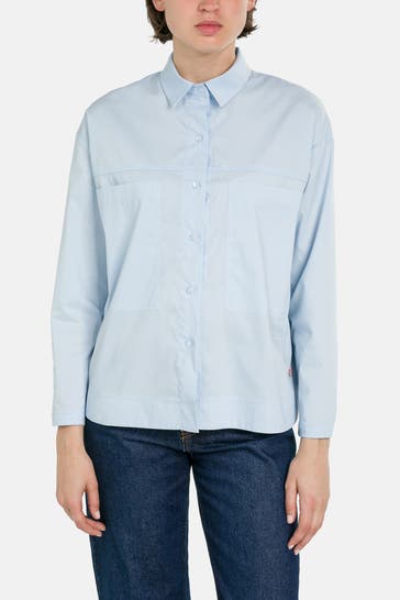 FRIEDA & FREDDIES NY Casual-Bluse hellblau