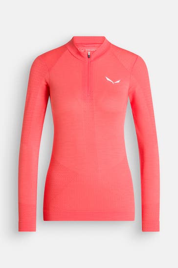 SALEWA Baselayer 'Zebru Medium Warm' neonorange