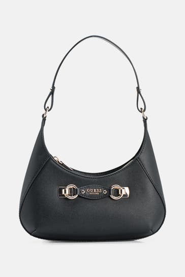 GUESS Schultertasche 'Mimina' schwarz