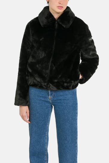 FRIEDA & FREDDIES NY Kunstfelljacke schwarz