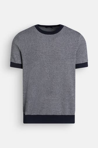 HECHTER Paris Strick-Shirt graublau