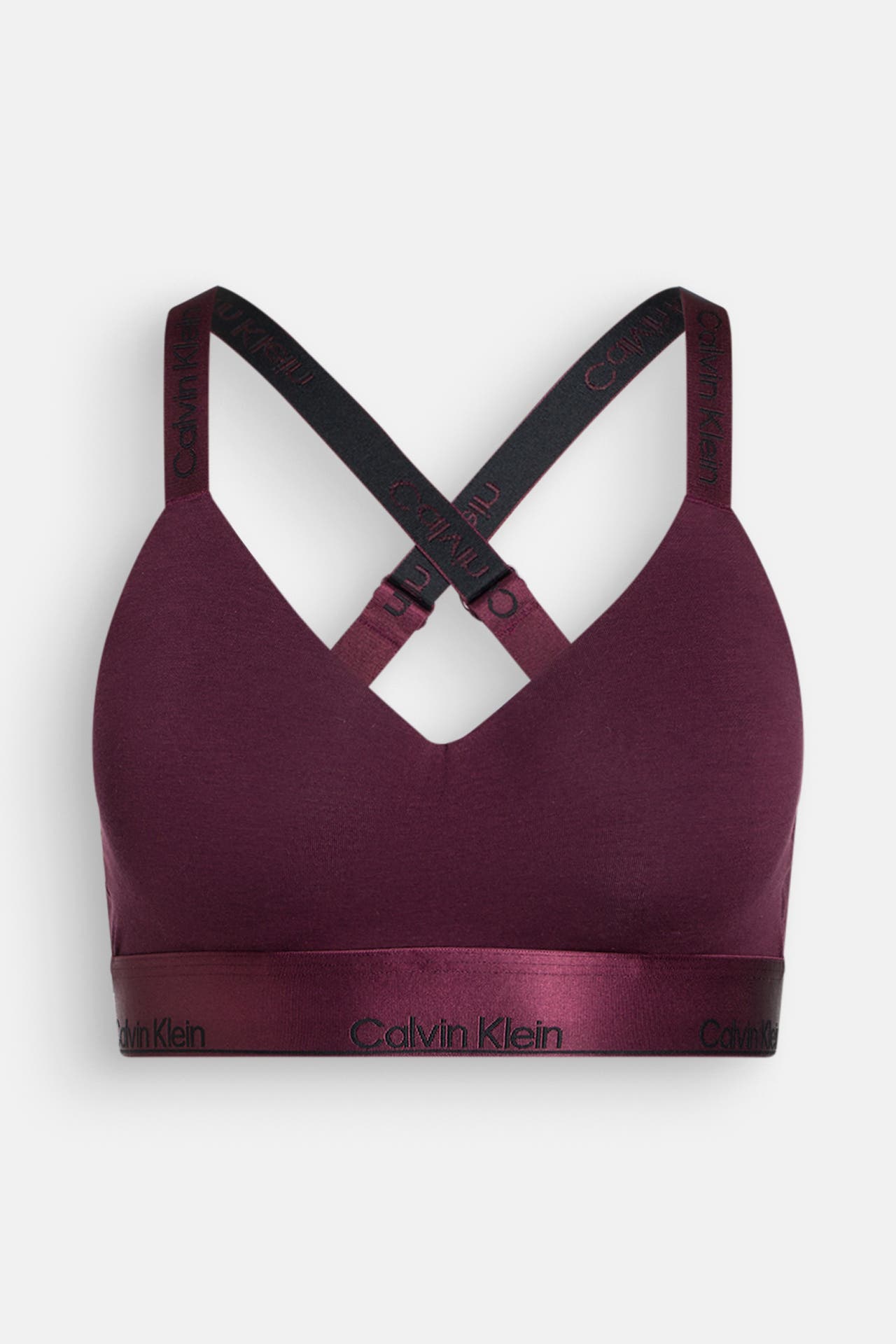 CALVIN KLEIN Bustier aubergine, Bild 1