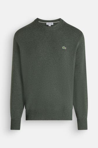 LACOSTE Wollpullover tannengrün