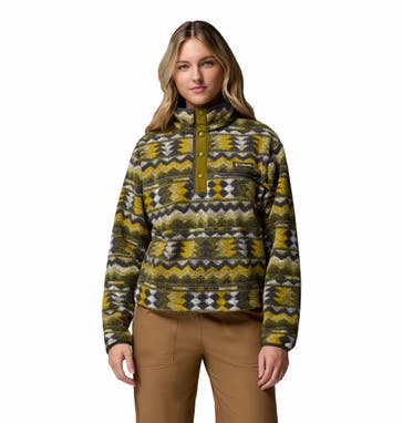 COLUMBIA 'Helvetia™' patterned Fleece Half-Zip Sweater