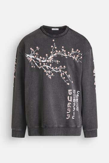 GUESS Sweatshirt dunkelgrau