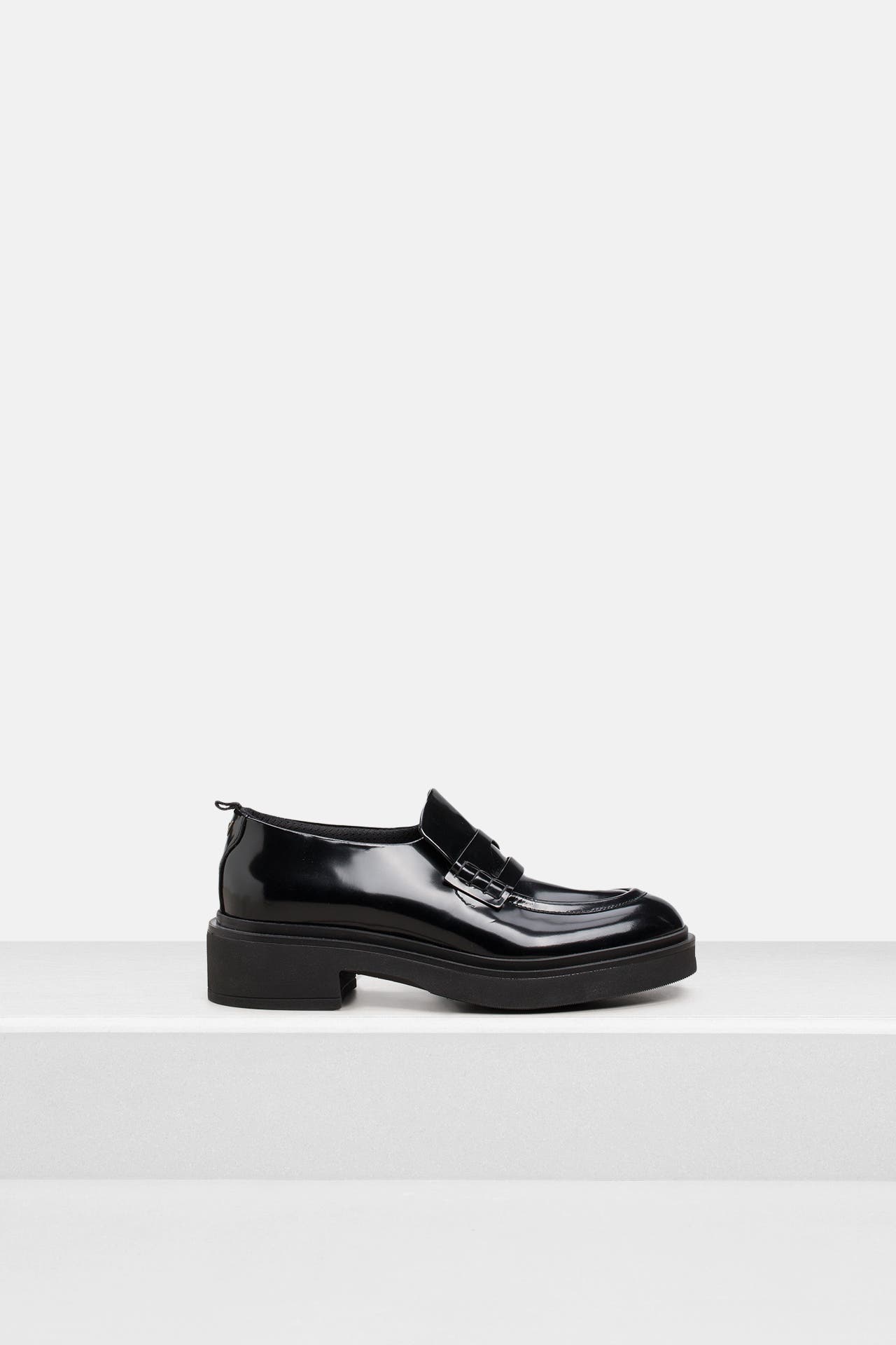 EMPORIO ARMANI Leder-Loafer schwarz, Bild 1