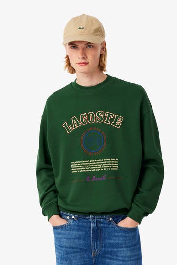 LACOSTE Sweatshirt dunkelgrün