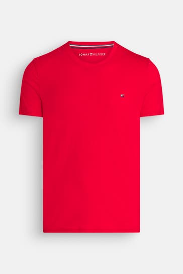 TOMMY HILFIGER T-Shirt dunkelrot