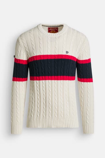 SUPERDRY Strickpullover mehrfarbig