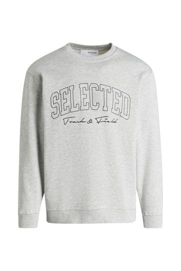 SELECTED Sweatshirt hellgrau