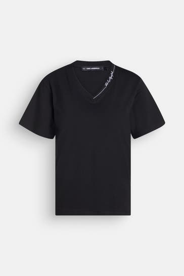 KARL LAGERFELD T-Shirt schwarz