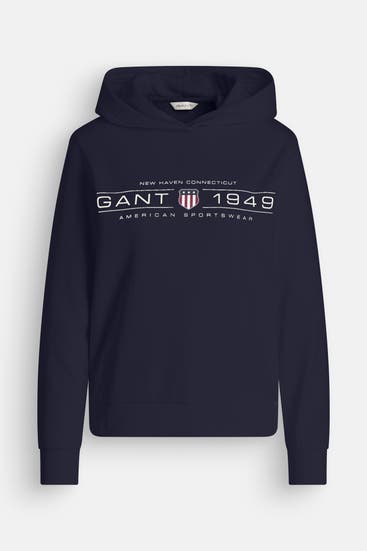 GANT - Hoodie 'Reg Shield' dunkelblau