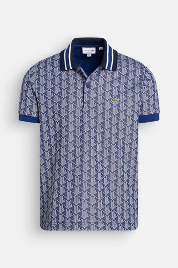 LACOSTE Polo-Shirt gemustert