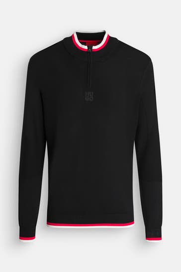 HUGO Strick-Troyer schwarz