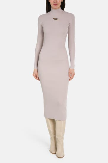 DIESEL Strickkleid mauve