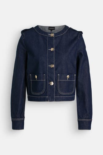 EMPORIO ARMANI Jeansjacke dunkelblau