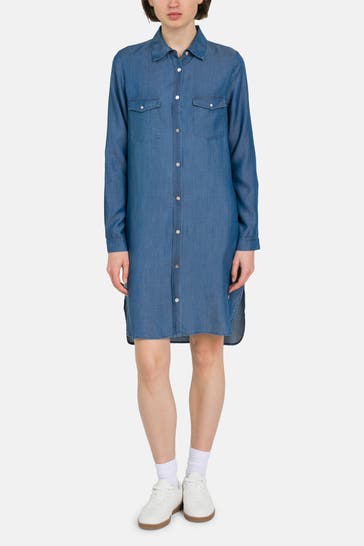 FRIEDA & FREDDIES NY Blusenkleid blau