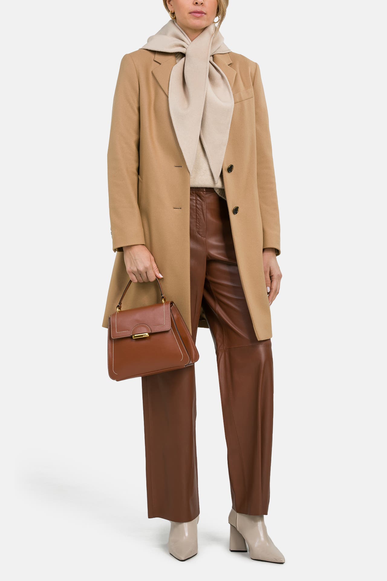 BOSS Wollmix-Mantel 'Celiya' hellbraun, Bild 1