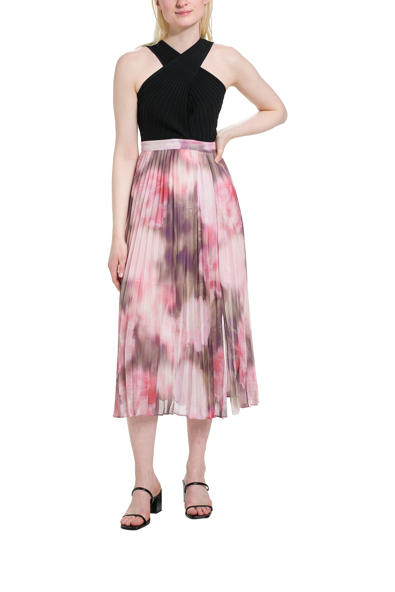 TED BAKER Plissee-Kleid 'Loulous' mehrfarbig, Bild 1