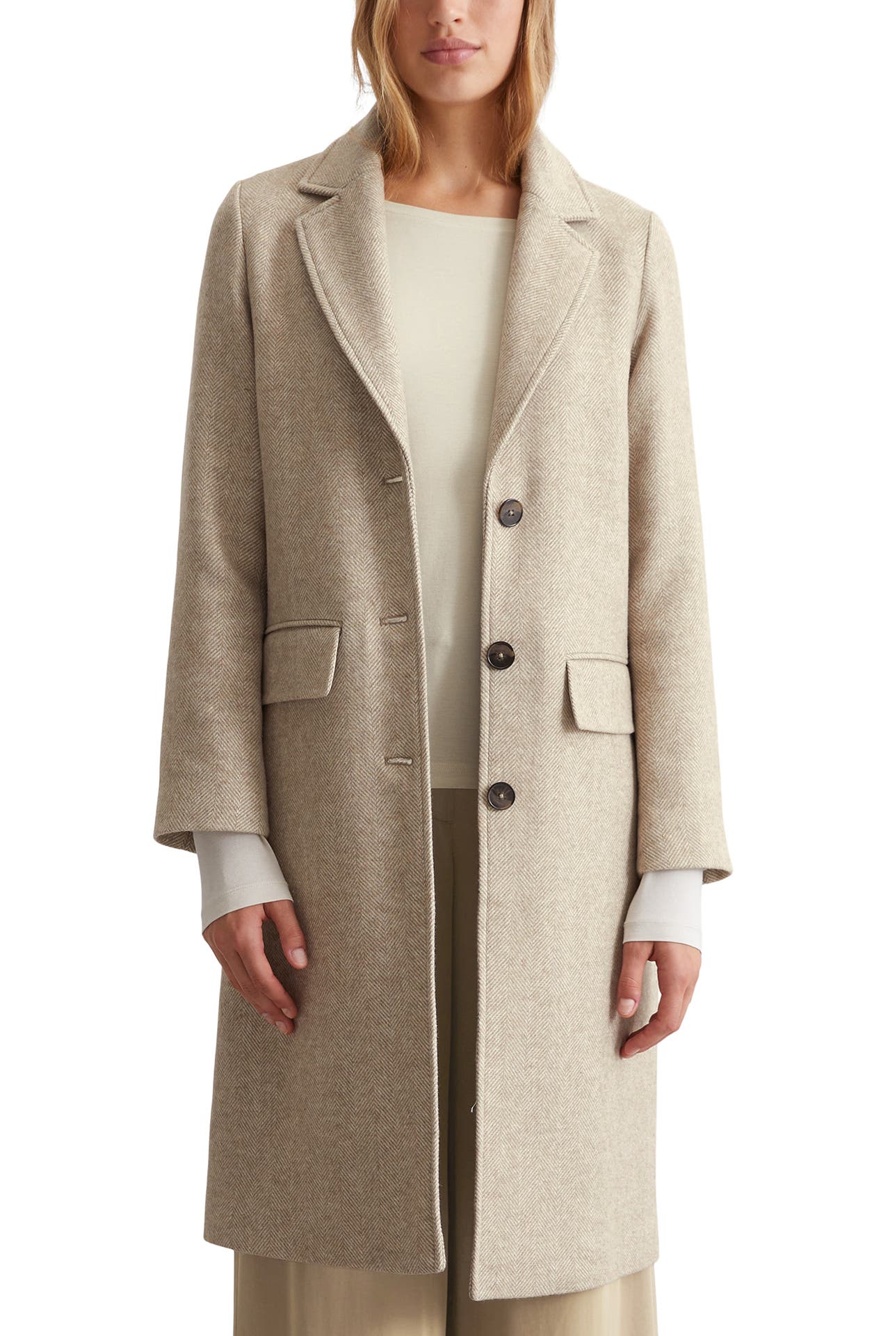 MARC O'POLO Mantel beige gemustert, Bild 1