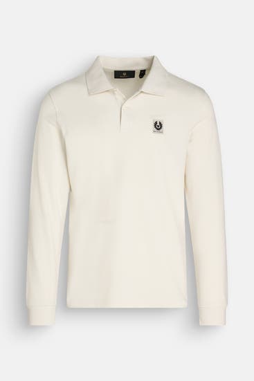 BELSTAFF - Langarm-Polo ecru