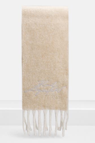 KARL LAGERFELD Wollmix-Schal beige