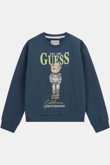 GUESS Sweatshirt 'Active' graublau
