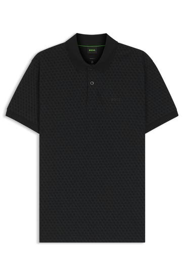 BOSS GREEN Polo-Shirt gemustert