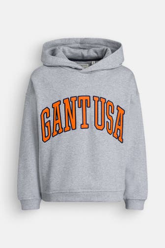 GANT Hoodie hellgrau