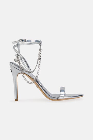 GUESS High Heels silber