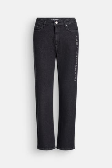 KARL LAGERFELD Jeans schwarz straight