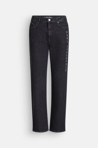 KARL LAGERFELD Jeans schwarz straight