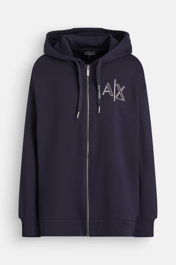 ARMANI EXCHANGE Sweatjacke dunkelblau
