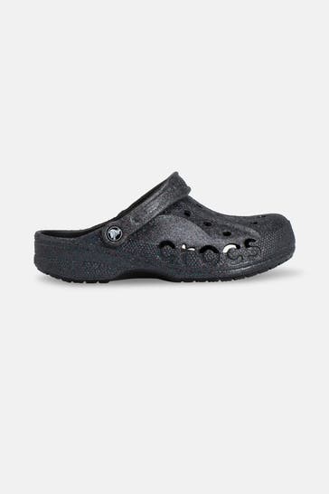 CROCS Clogs 'Baya Glitter' schwarz