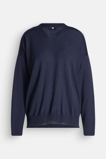 RIANI Strickpullover dunkelblau