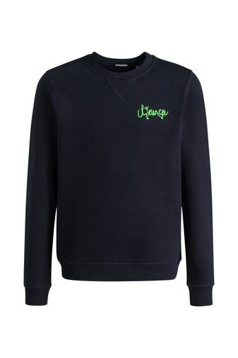 CHIEMSEE Sweatshirt nachtblau neongrün