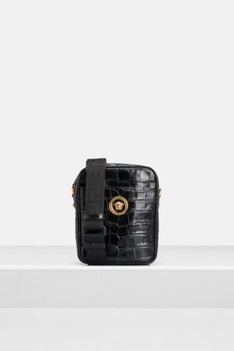 VERSACE Umhängetasche schwarz