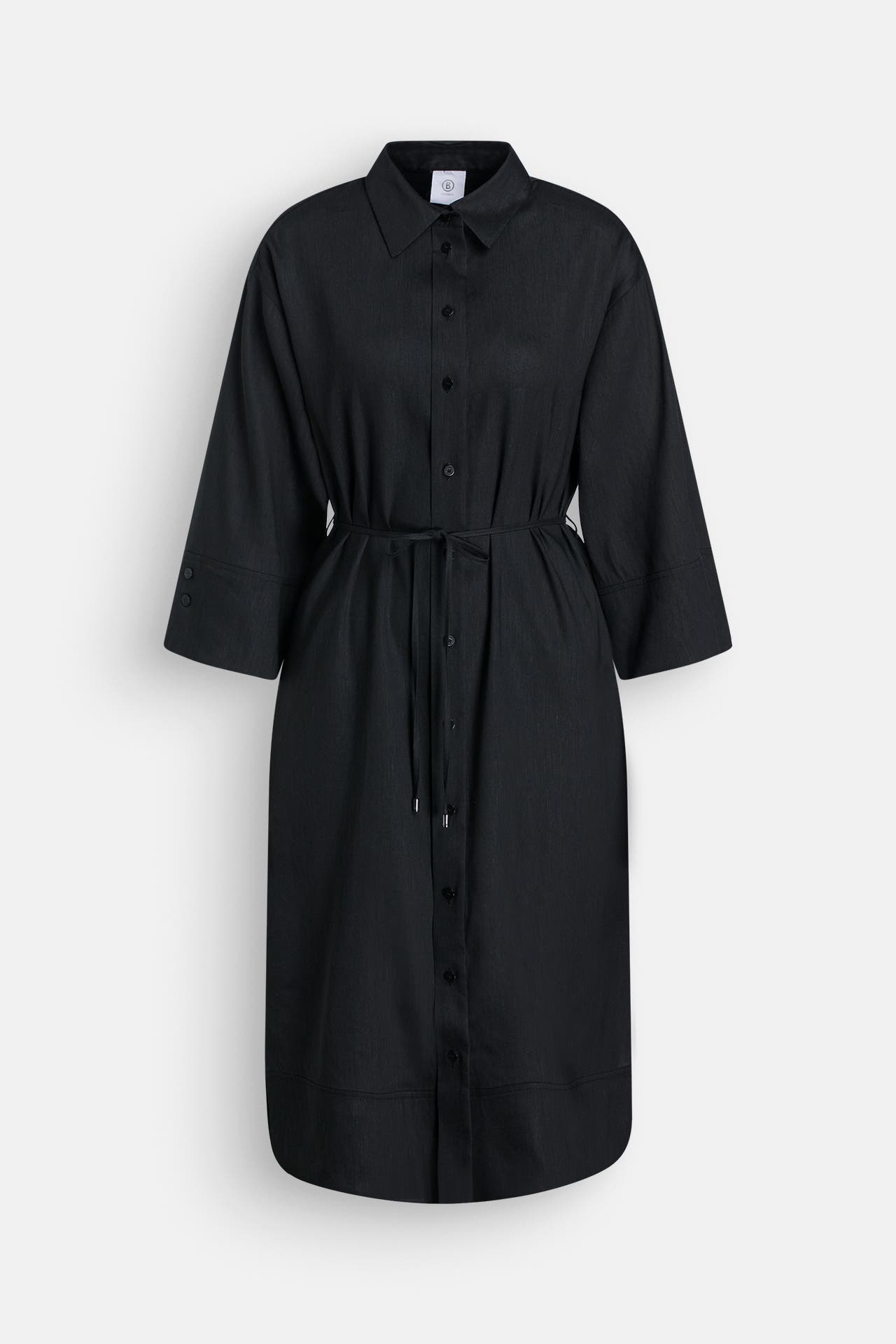 BOGNER Leinenmixkleid 'Reika' schwarz, Bild 1