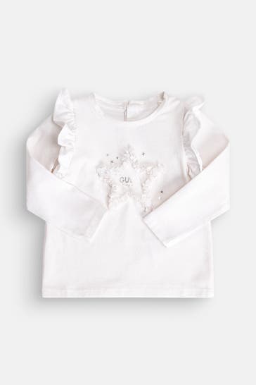 GUESS Longsleeve weiß