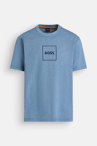 BOSS ORANGE T-Shirt azurblau