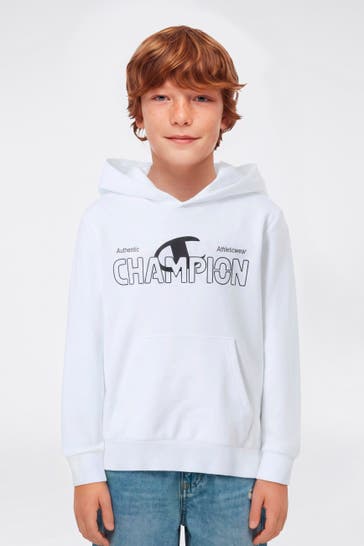 CHAMPION Hoodie weiß