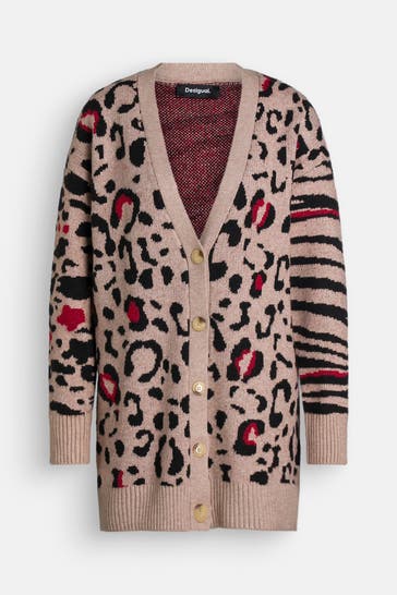 DESIGUAL Strickjacke 'Marylin' animal