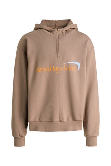 7 DAYS ACTIVE Hoodie hellbraun