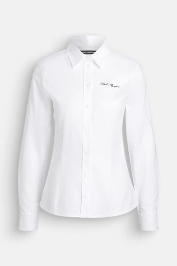 KARL LAGERFELD Casual-Hemd weiß